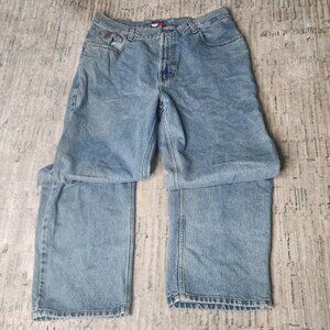 Tommy Hilfiger Jeans, Faded, and Nicely Distressed, Size 34W 30L
